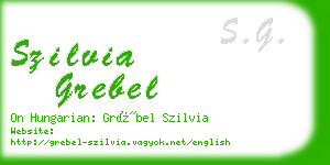 szilvia grebel business card
